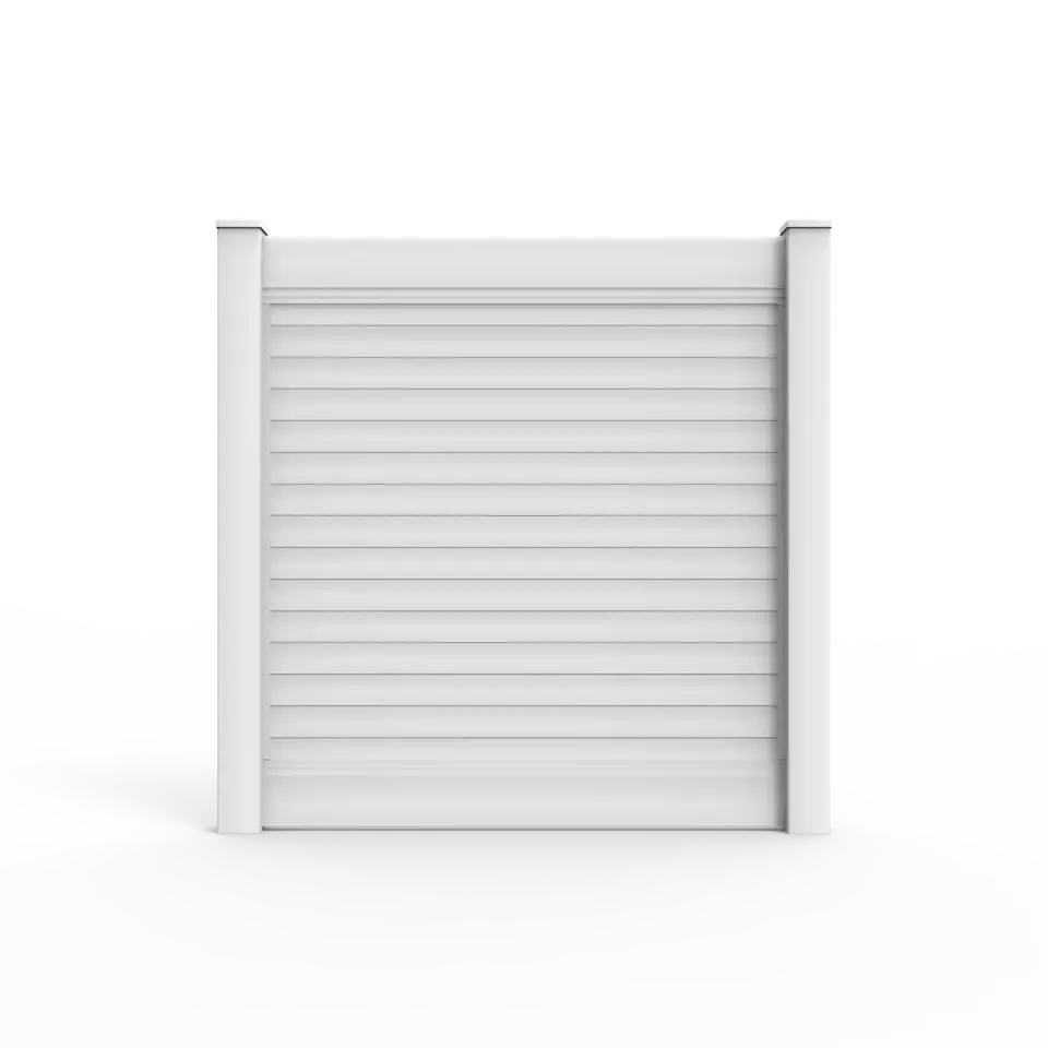 Horizontal privacy vinyl wall topper